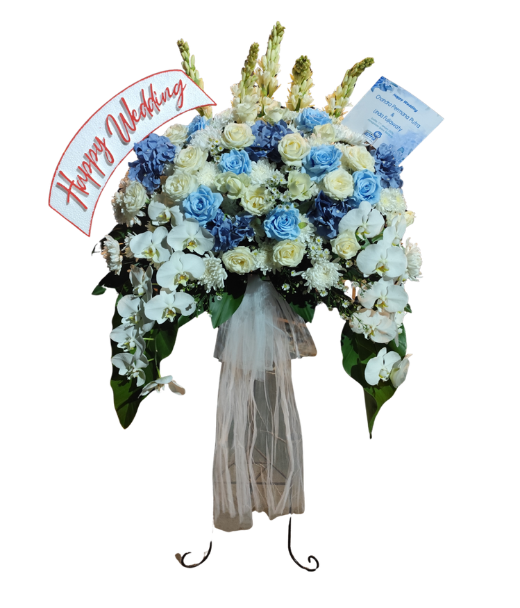 Standing Flower Blue Luxury