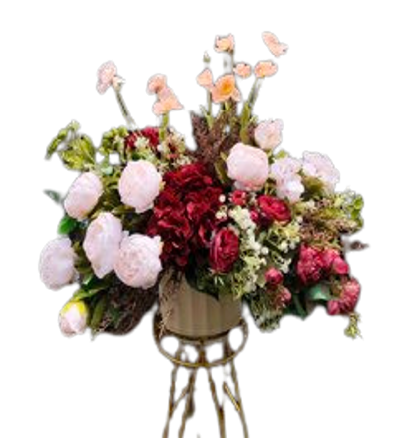 Flower Arrangement Romantic Garden