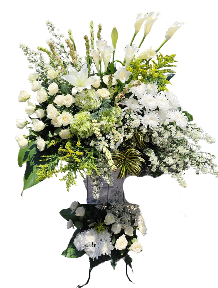 Standing Flower Luxury White