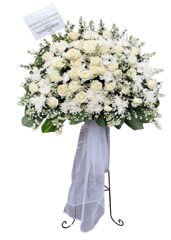 Standing Flower Elegant White