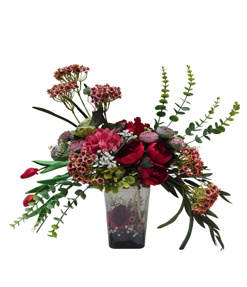 Flower Arrangement Burgundy Luxury