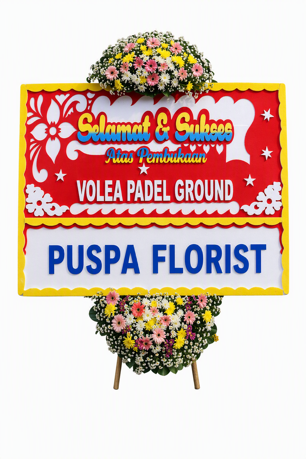Papan Karangan Bunga Fresh 2 Titik (2 x 1,25 Meter) 2